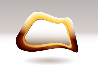 Image showing blob pebble orange