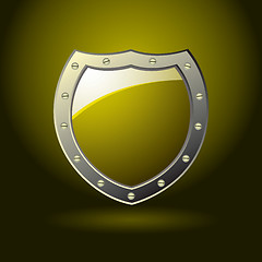 Image showing gold shield blank