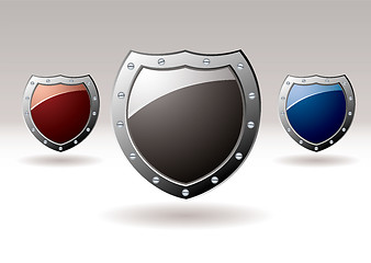 Image showing Metal shield icon