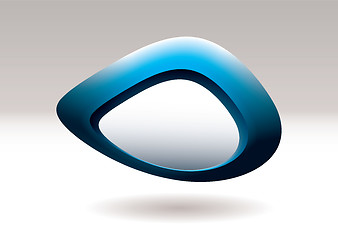 Image showing blob pebble blue