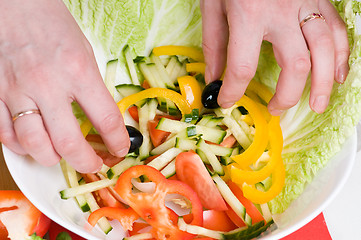 Image showing vegetarian salad