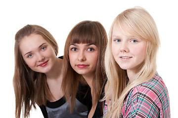 Image showing portrait of three girls