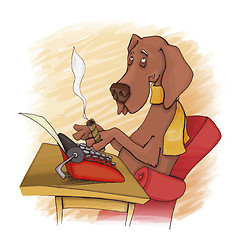 Image showing dog writer