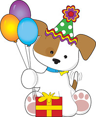 Image showing Cute Puppy Birthday