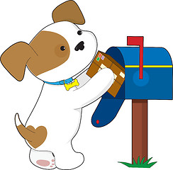 Image showing Cute Puppy Mail