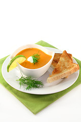 Image showing Salmon cream soup