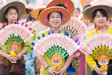 Image showing Poy Sang Long Ceremony in Mae Hong Son, Thailand