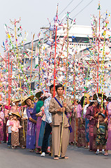 Image showing Poy Sang Long Ceremony in Mae Hong Son, Thailand