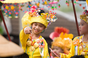 Image showing Poy Sang Long Ceremony in Mae Hong Son, Thailand