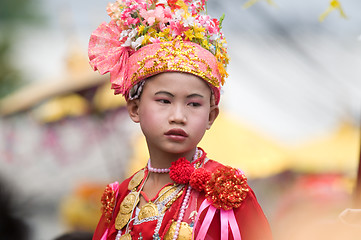 Image showing Poy Sang Long Ceremony in Mae Hong Son, Thailand