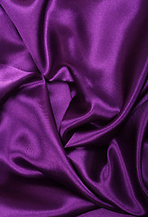 Image showing Smooth elegant lilac silk as background 