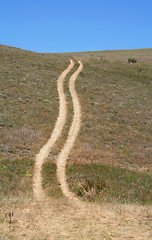 Image showing Crimea. Koktebel. Road in sky