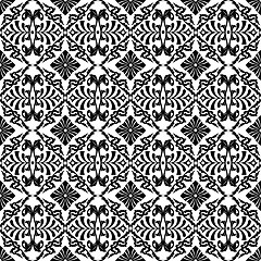 Image showing Abstract background of seamless floral pattern 