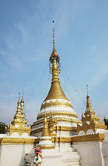 Image showing Wat Jong Klang in Mae Hong Son at night