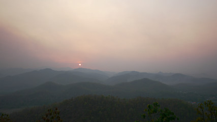 Image showing Sunset in Northern Thailand