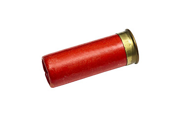 Image showing shotgun bullet isolated on white 