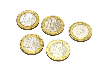 Image showing euro coins