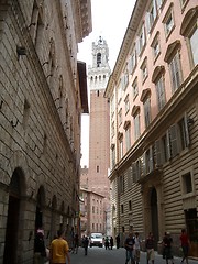 Image showing Part of Palazzo Pubblico Siena Italy