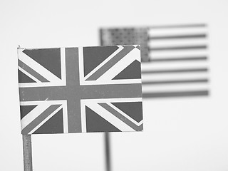 Image showing British and American flags