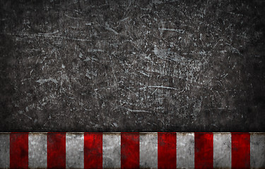 Image showing grunge background with warning bar