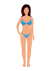 Image showing brunette in bathing suit