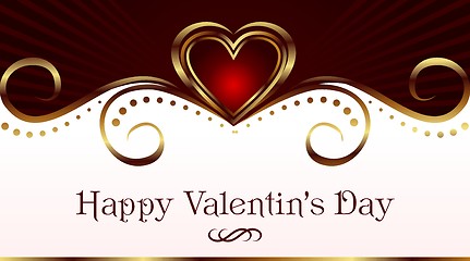 Image showing romantic card for valentine's day