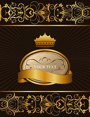 Image showing Luxury background with crown