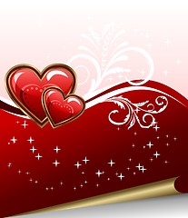 Image showing romantic elegance background with heart