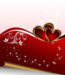 Image showing romantic elegance background with heart