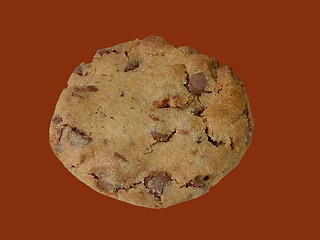 Image showing Chocolate chip cookie (isolated)