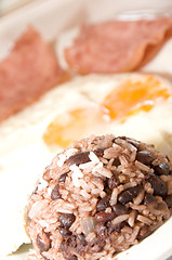 Image showing gallo pinto Nicaraguan breakfast