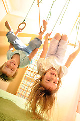 Image showing children having fun at gym