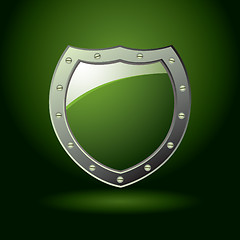 Image showing Green shield blank