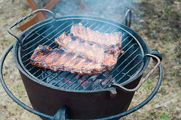 Image showing Grilled ribs