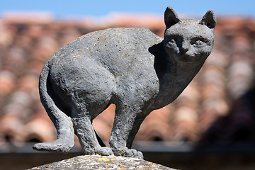 Image showing Sculpture of a cat