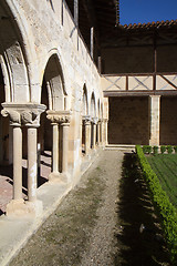 Image showing Columns in the Abbey of Flaran