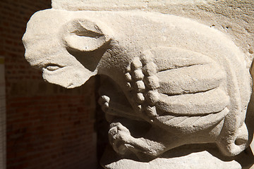 Image showing Closeup fragment of cloister