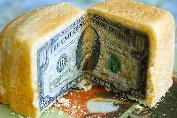 Image showing bread and dollar