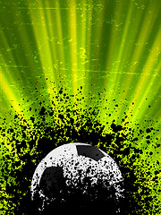 Image showing Grunge burst football poster. EPS 8