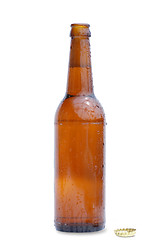 Image showing Bottle Of Beer With Drops