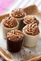 Image showing Chocolate pralines