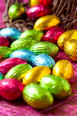 Image showing Chocolate Easter eggs