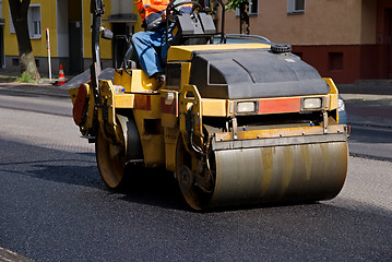 Image showing road roller