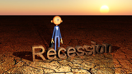 Image showing The Bareness Of Recession