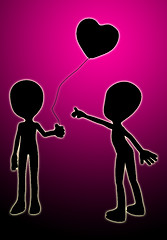 Image showing I Love Your Love Balloon
