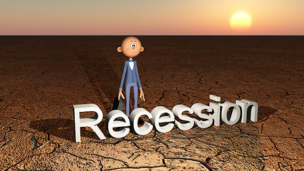 Image showing The Bareness Of Recession