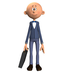 Image showing Cartoon Business Man