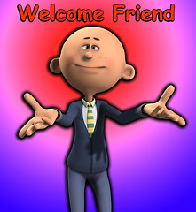 Image showing Welcome Friend