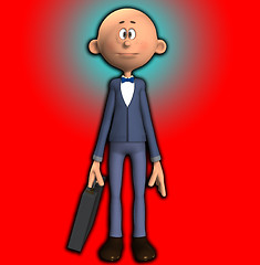 Image showing Cartoon Business Man