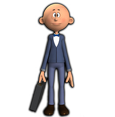 Image showing Cartoon Business Man